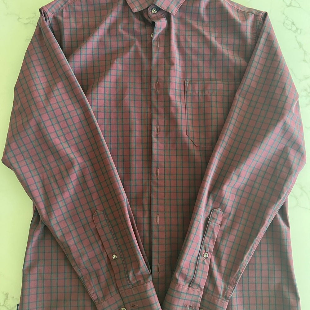 Men's Mizzen+Main no-tuck Plaid Long Sleeve Shirt